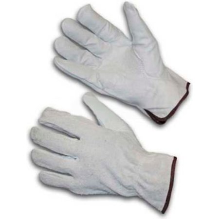 PIP PIP Top Grain Cowhide Drivers Gloves, Split Cowhide Back, Grain Palm, Keystone, Regular Grade, L 68-161SB/L